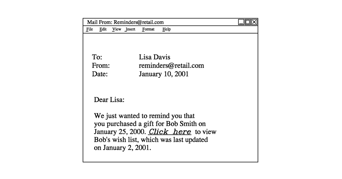 Patent drawing for Services for increasing the utility of electronic wish lists
