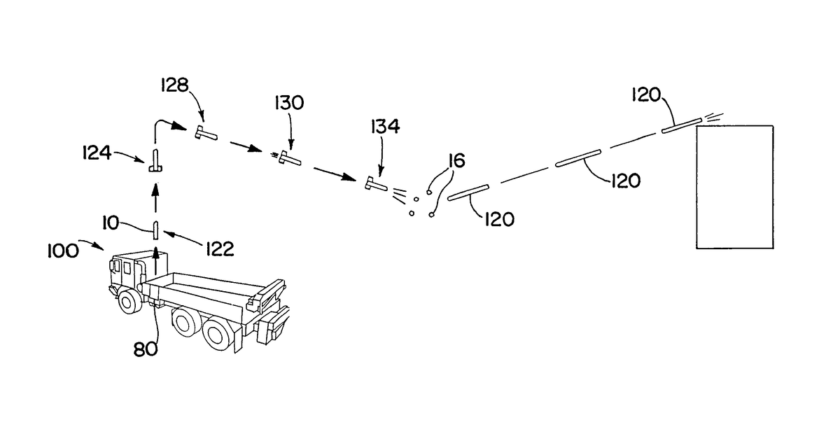 Patent drawing for Method of intercepting incoming projectile