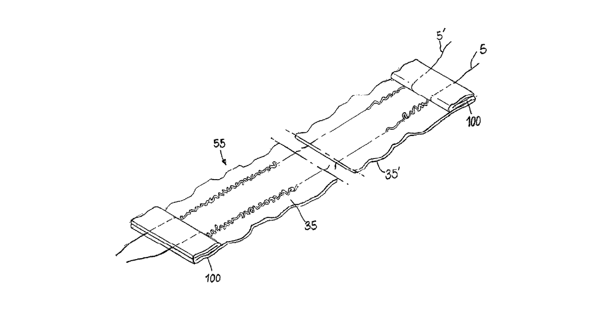 Patent drawing for Perforated functional textile structures