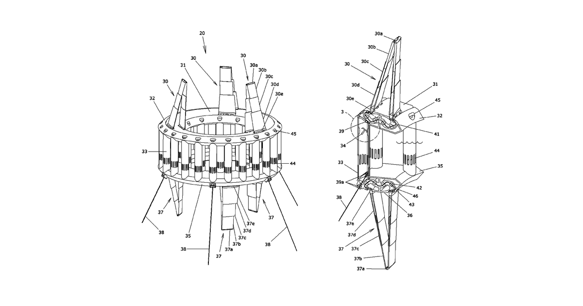 Patent drawing for Marine energy hybrid