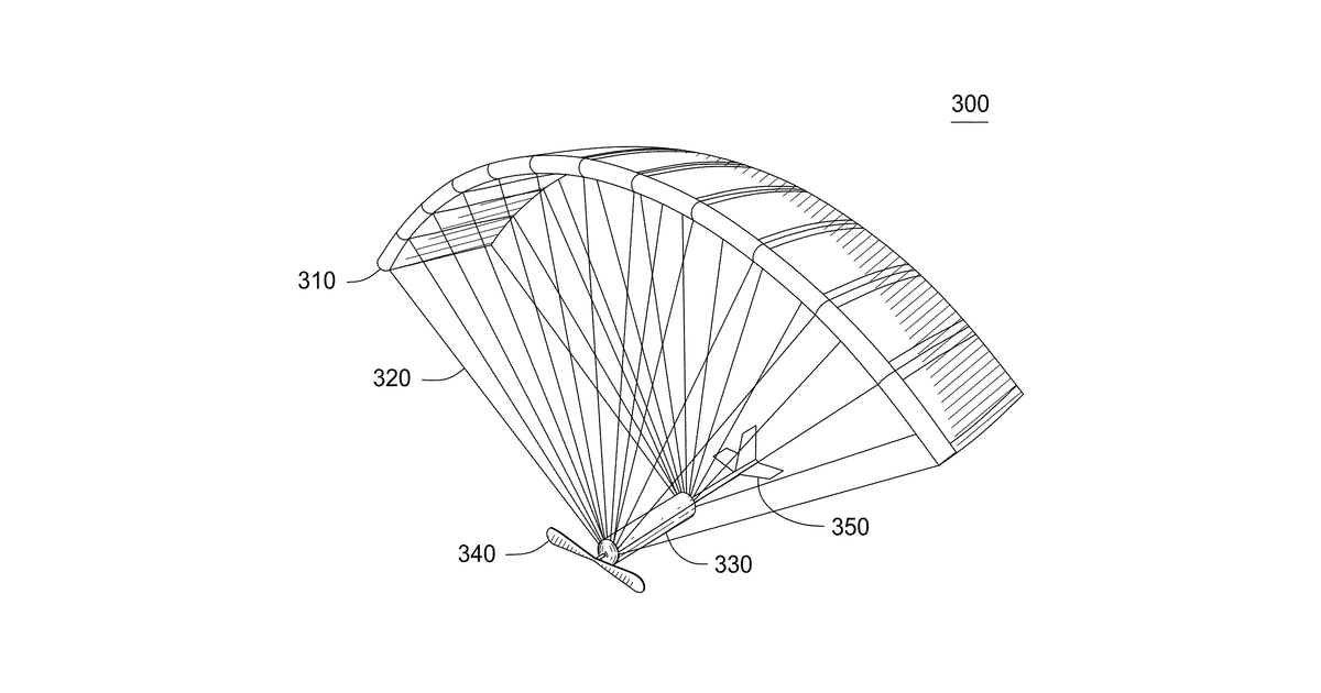 Patent drawing for Autonomous solar aircraft