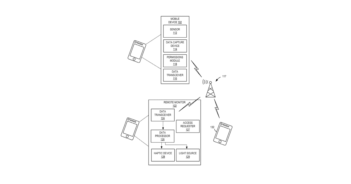 Patent drawing for Systems and methods for sensory feedback