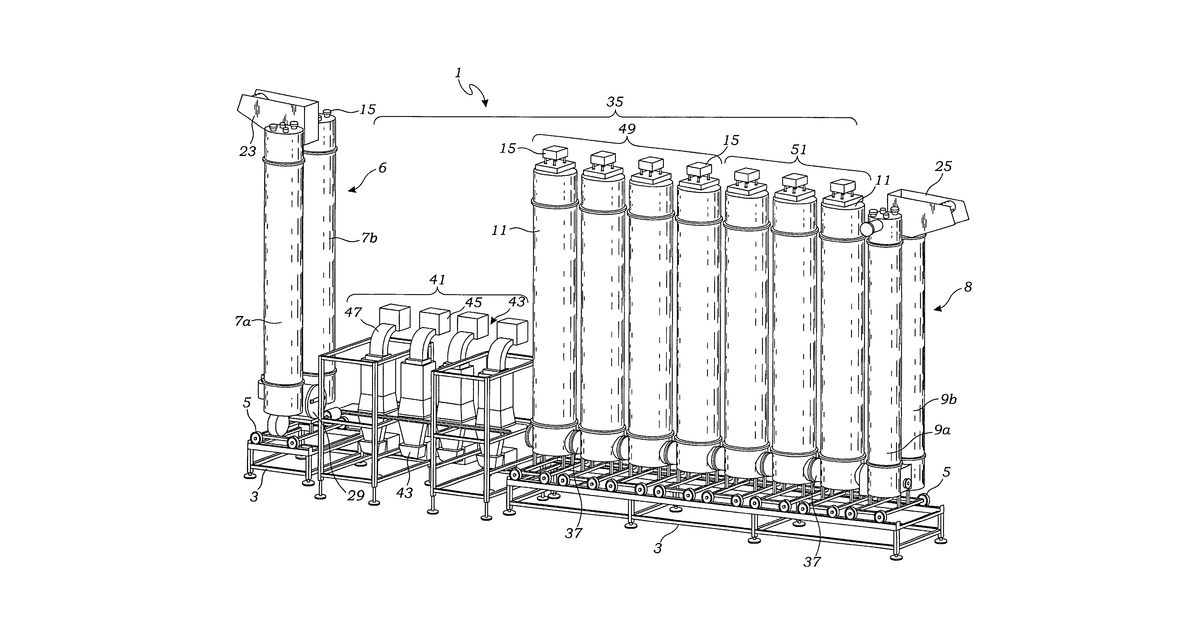 Patent drawing for Apparatus and method for mass sterilization and pasteurization of food products