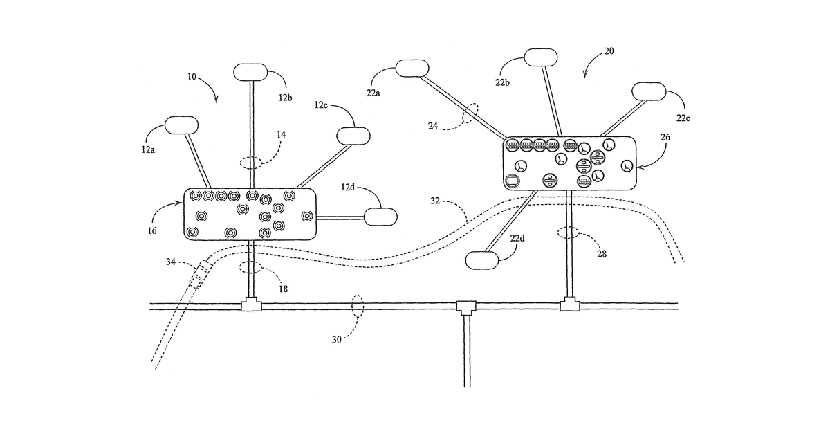 Patent drawing for Systems and methods for collecting, analyzing, recording, and transmitting fluid hydrocarbon production monitoring and control data