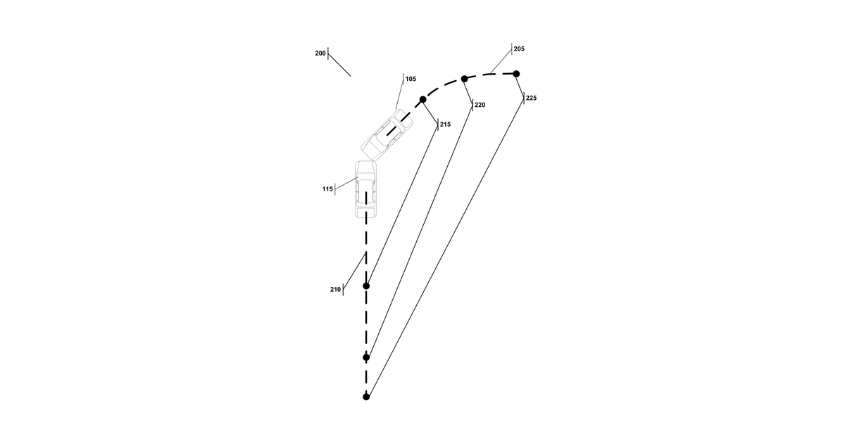 Patent drawing for System and method for testing crash avoidance technologies