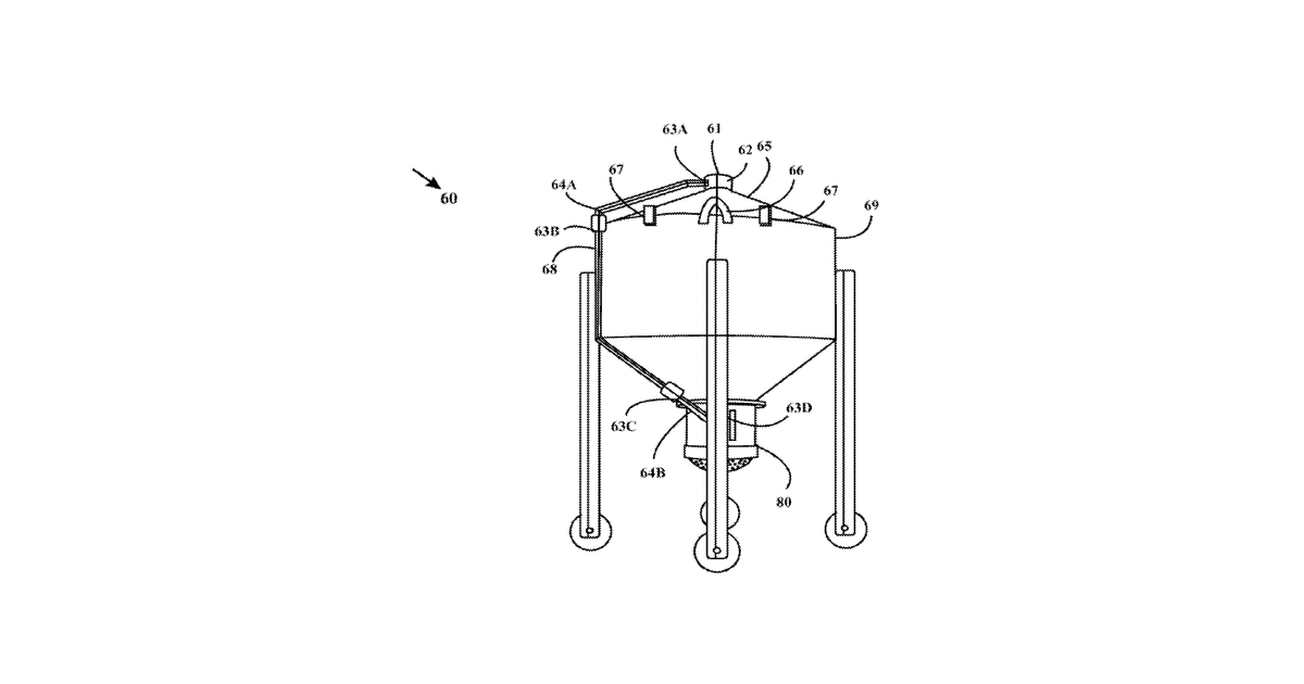 Patent drawing for Fire fighting system and method for fires in jungles, refineries and oil pipelines