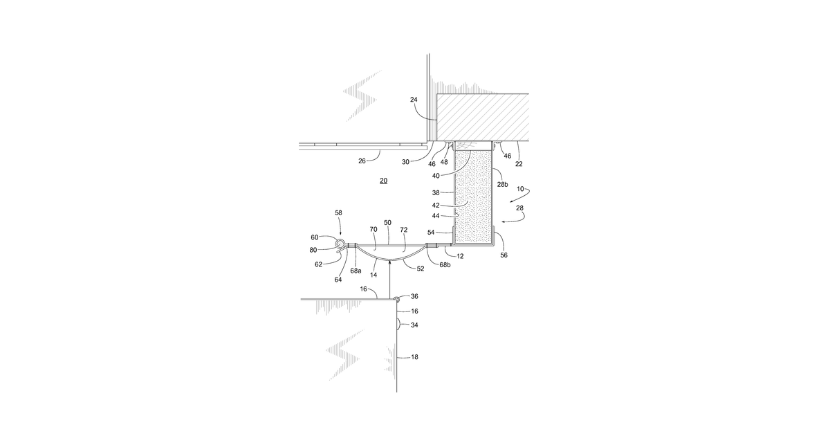 Patent drawing for Face panels for loading dock seals and shelters