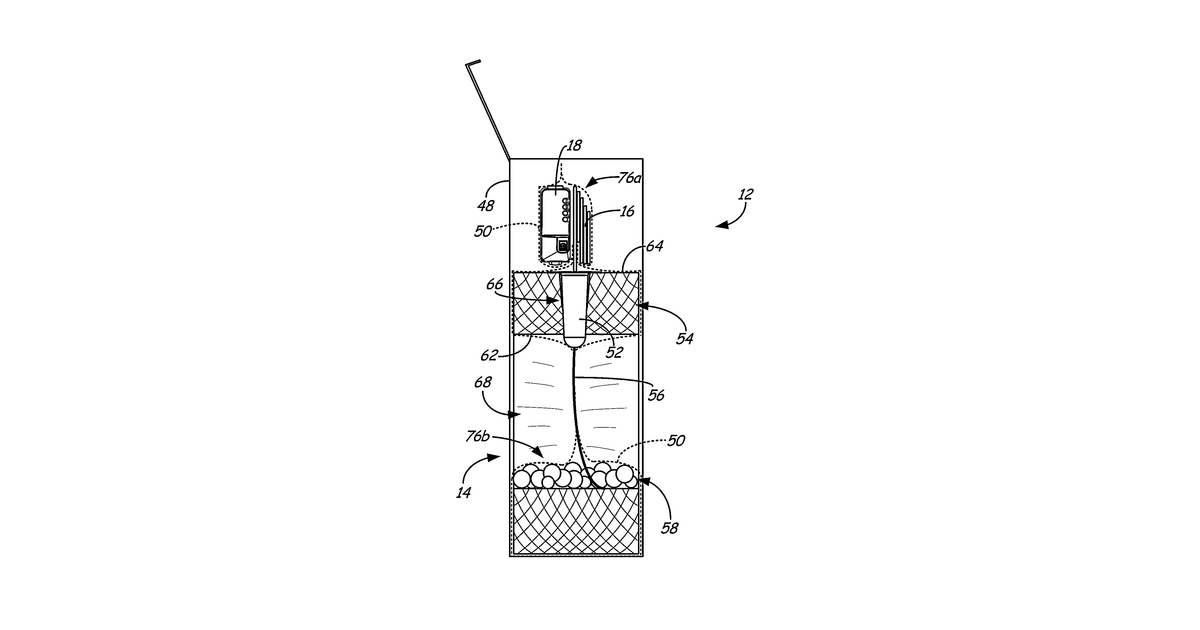 Patent drawing for Coil assembly having permeable hub