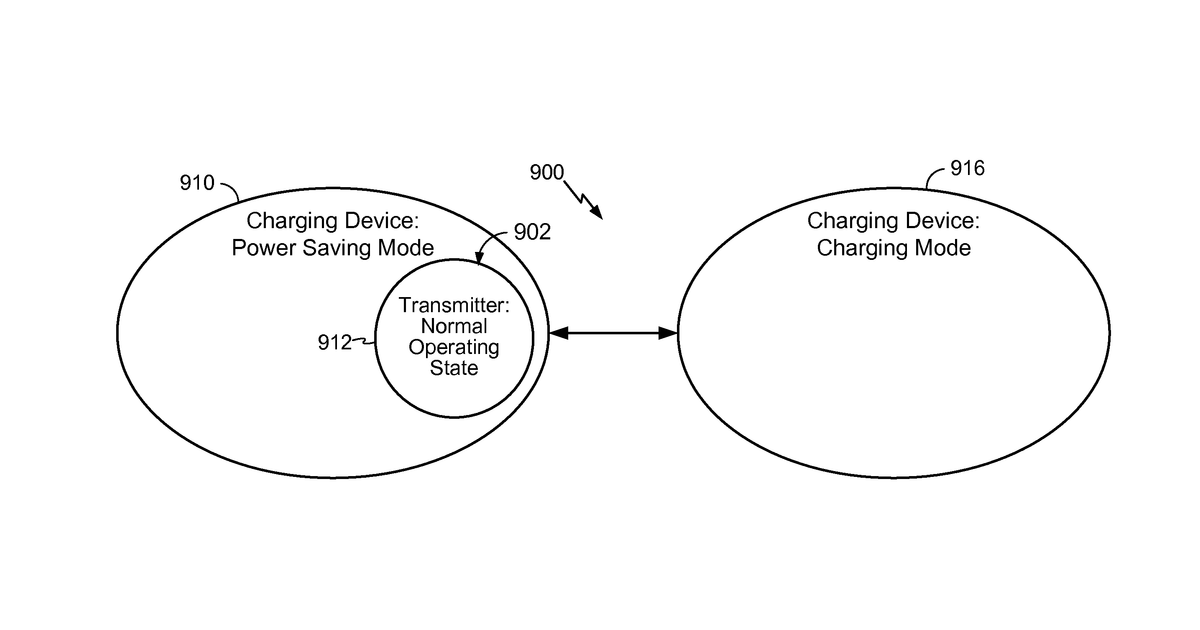Patent drawing for Wireless power for charging devices