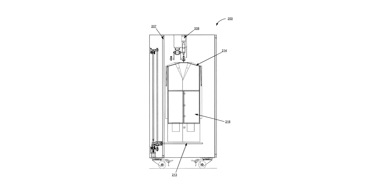 Patent drawing for Method and apparatus for the disinfection or sterilization of medical apparel and accessories
