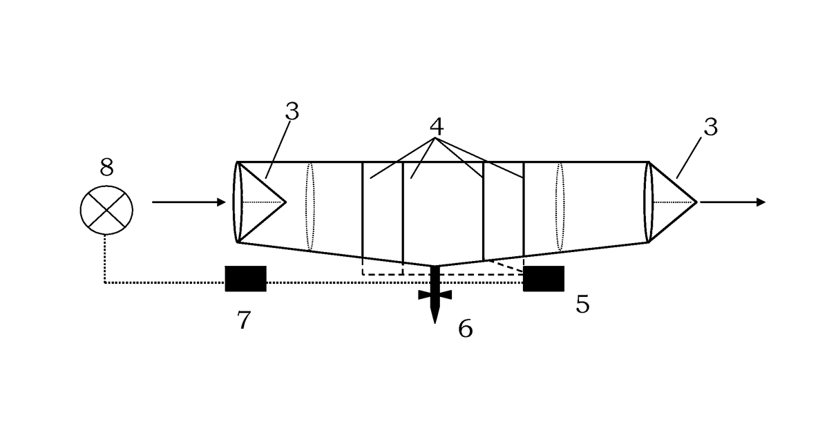 Patent drawing for Device and method for absorbing water from gas