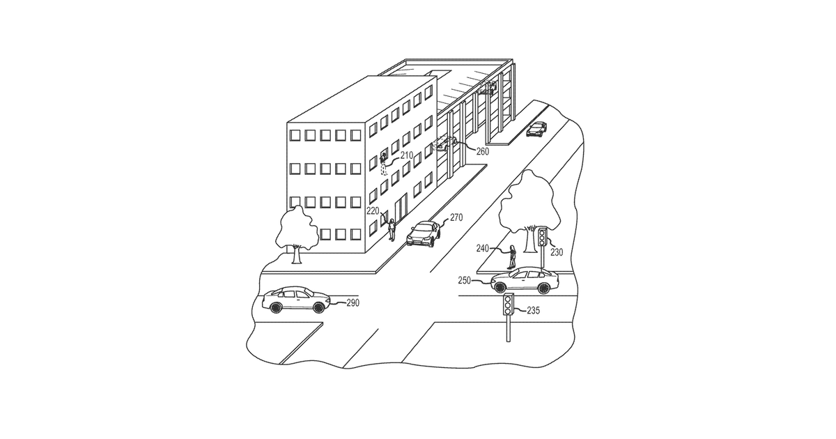 Patent drawing for Conflict resolution based on object behavioral determination and collaborative relative positioning