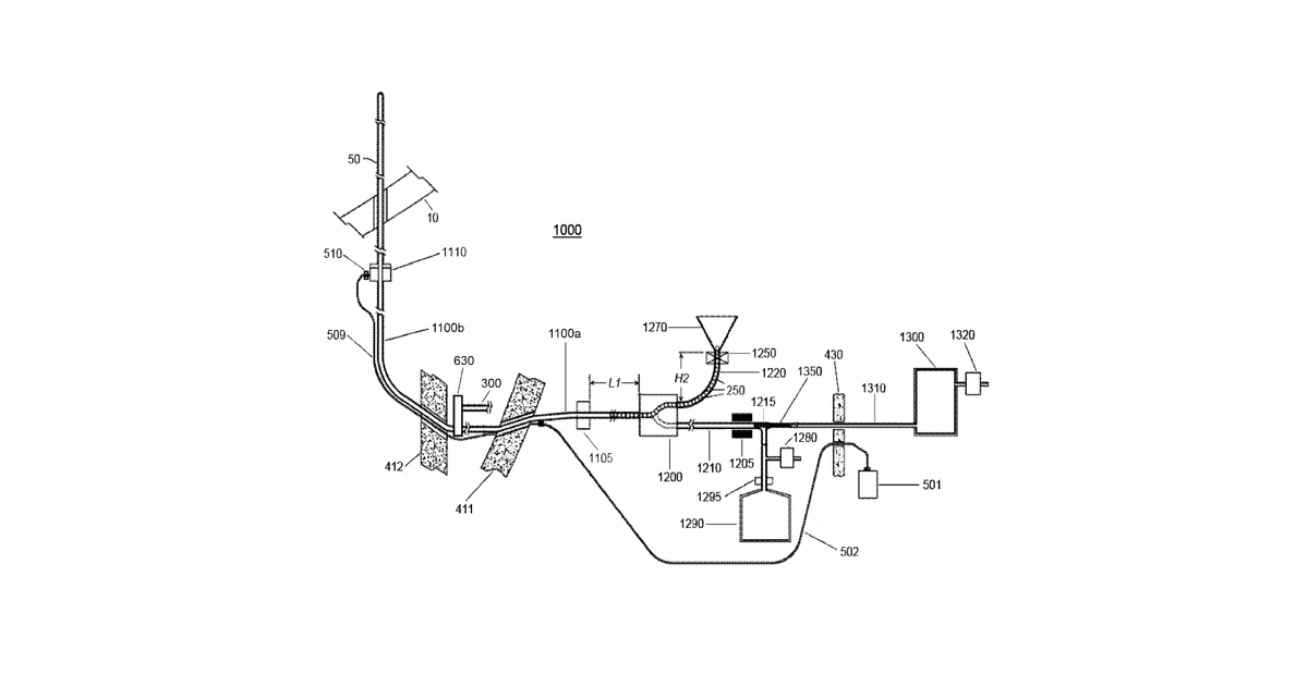 Patent drawing for Systems and methods for harvesting and storing materials produced in a nuclear reactor