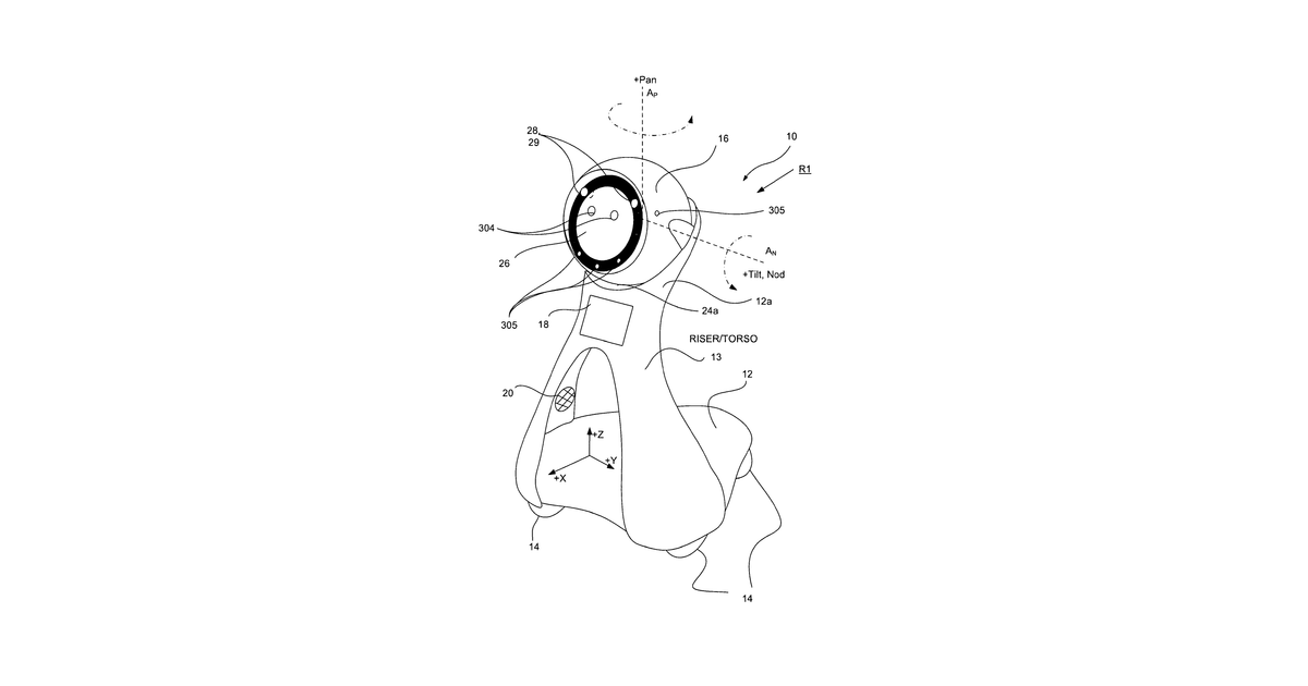Patent drawing for Companion robot for personal interaction