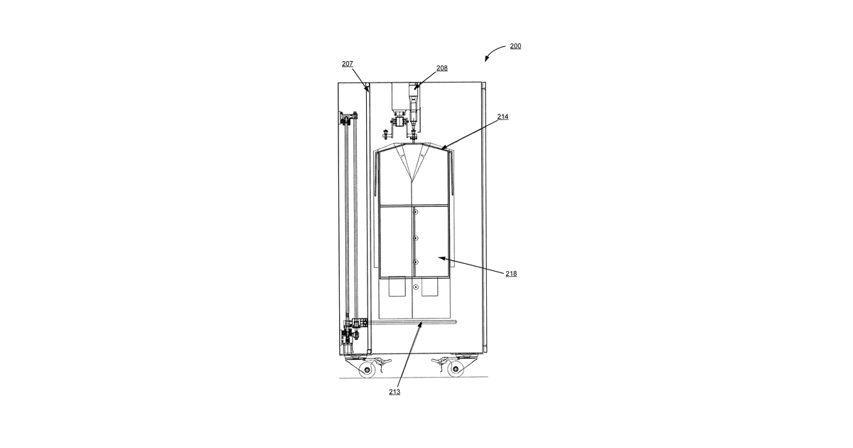 Patent drawing for Method and apparatus for the disinfection or sterilization of medical apparel and accessories