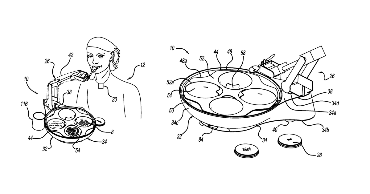 Patent drawing for Apparatus for monitoring food consumption by an individual