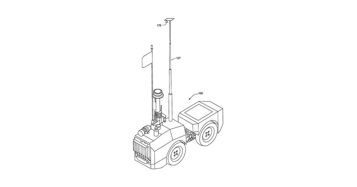 Patent drawing for Robotic platform and method for performing multiple functions in agricultural systems
