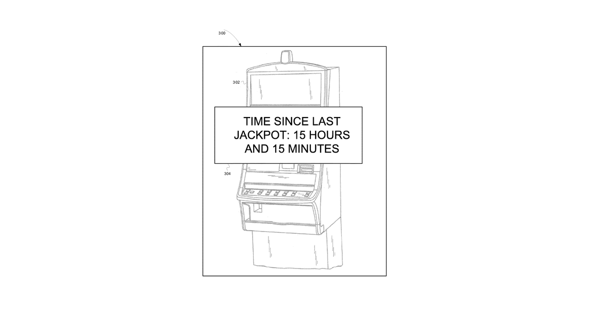 Patent drawing for Augmented reality for wagering game activity
