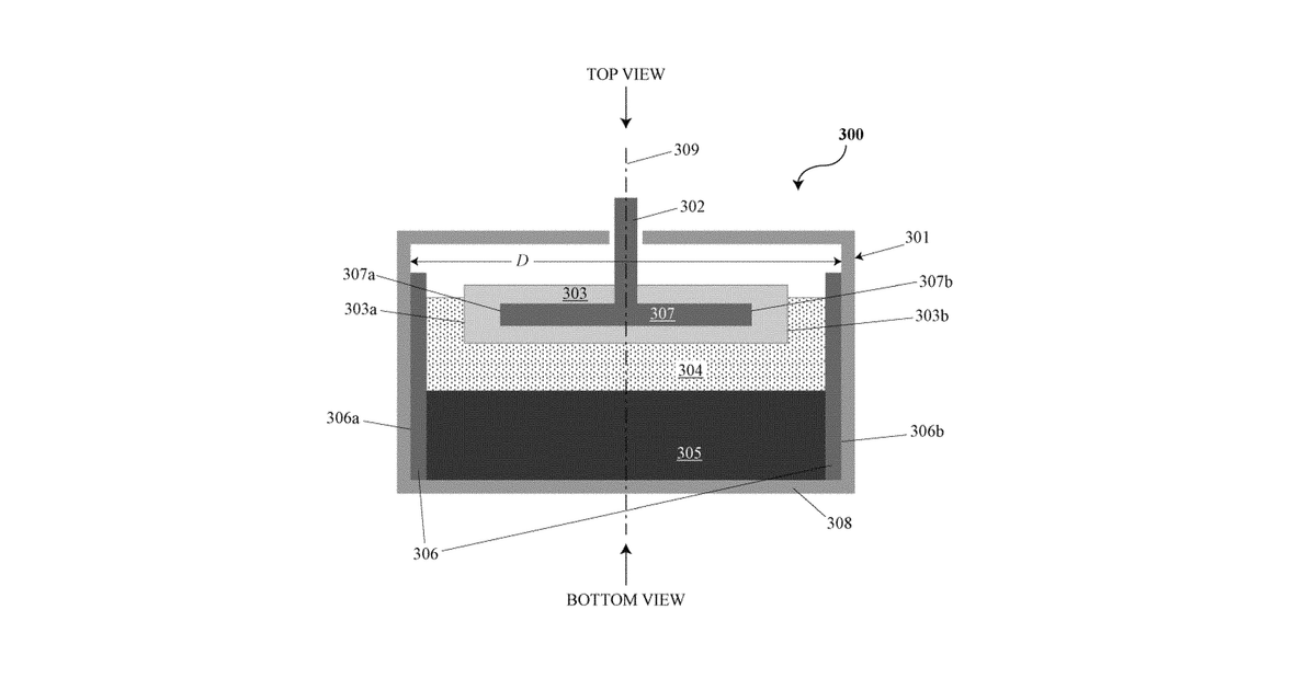 Patent drawing for Electrochemical energy storage devices