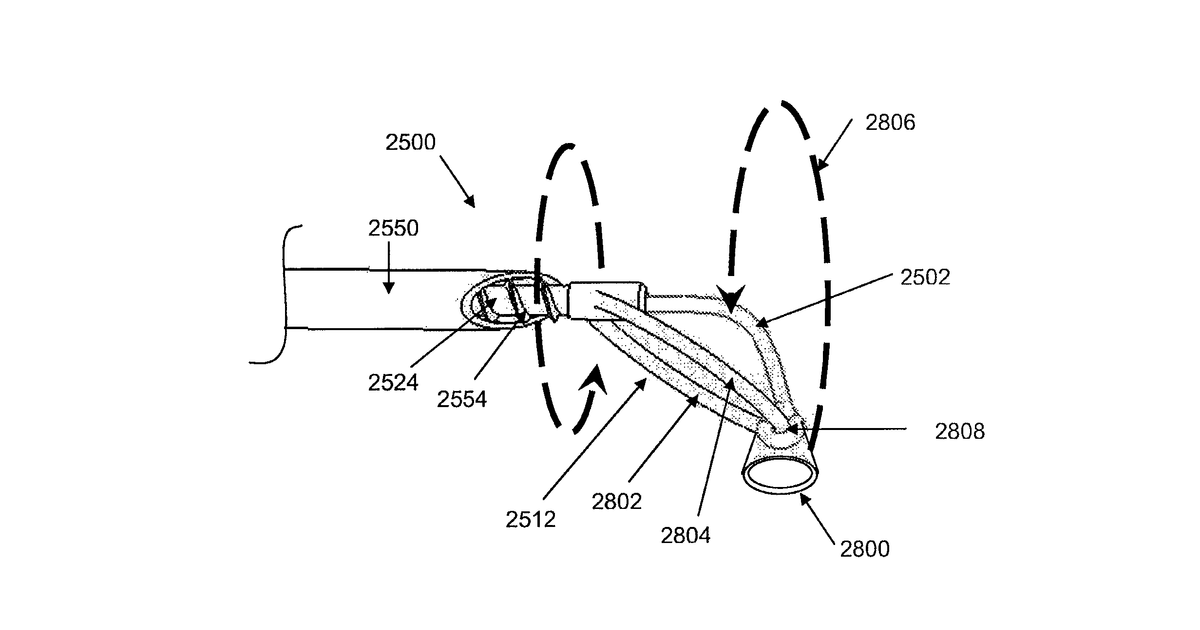 Patent drawing for Devices and methods for arched roof cutters