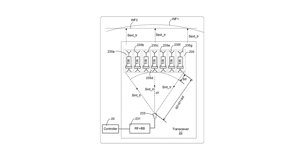 Patent drawing for Transmitter and receiver