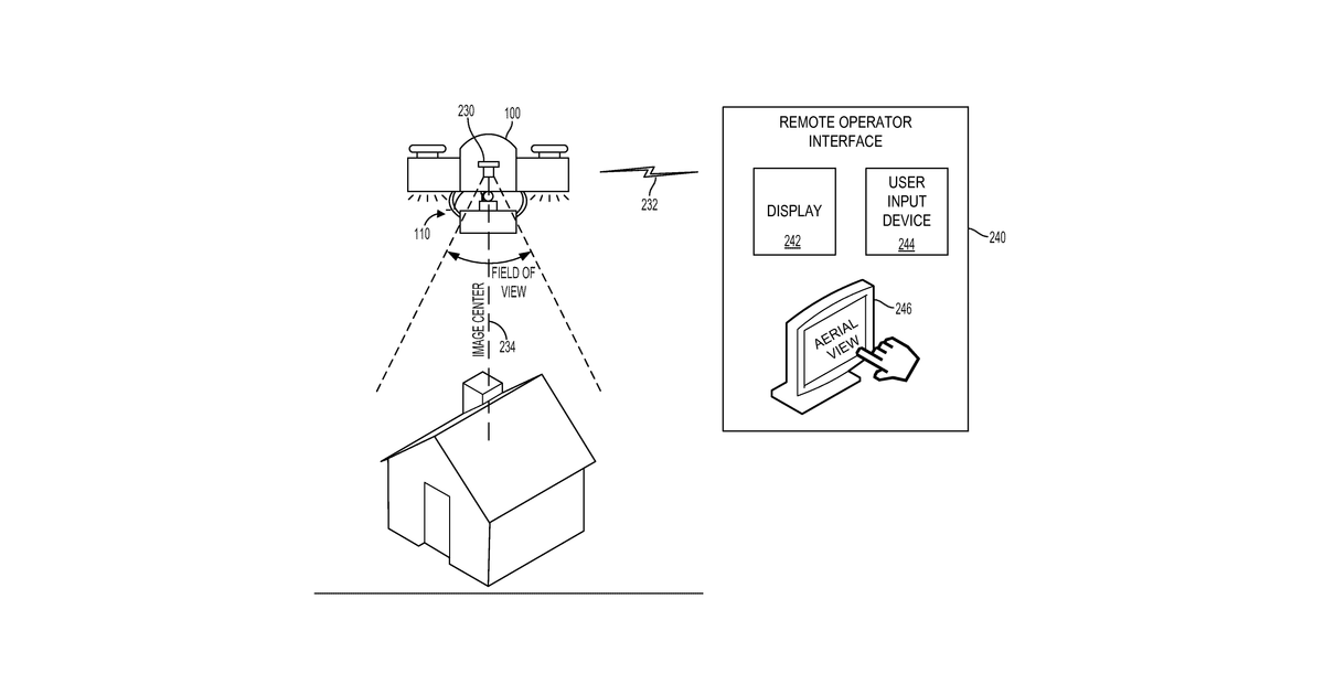 Patent drawing for Supervisory control of an unmanned aerial vehicle