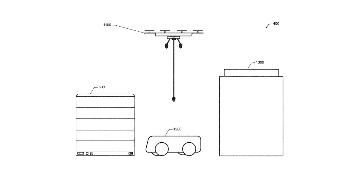 Patent drawing for Autonomous cleaning system