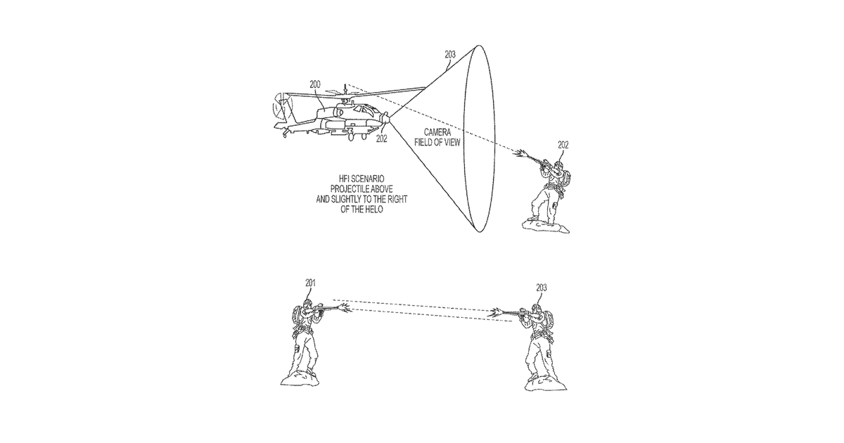 Patent drawing for System, method, and computer program product for indicating hostile fire