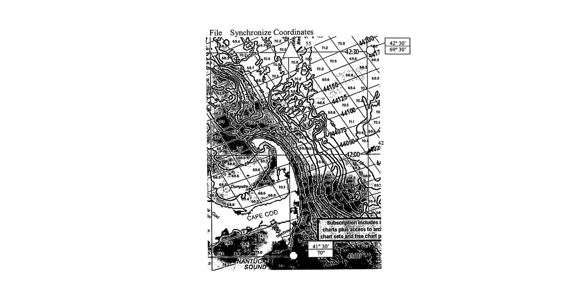Patent drawing for Navigational aid system for fishermen