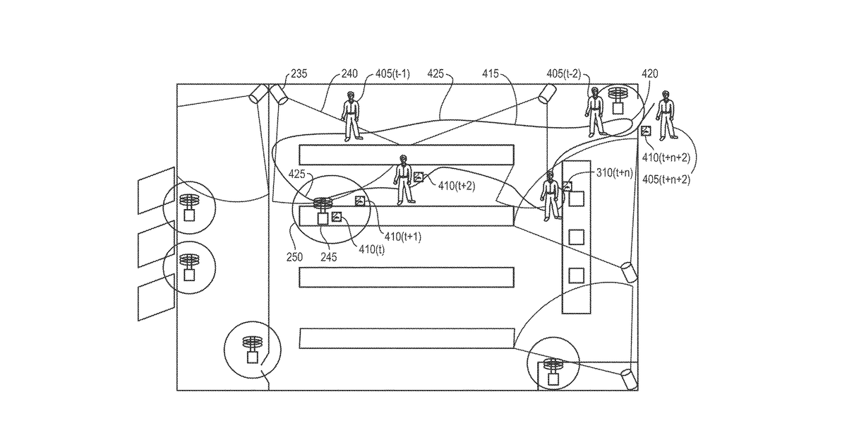 Patent drawing for Object tracking and alerts