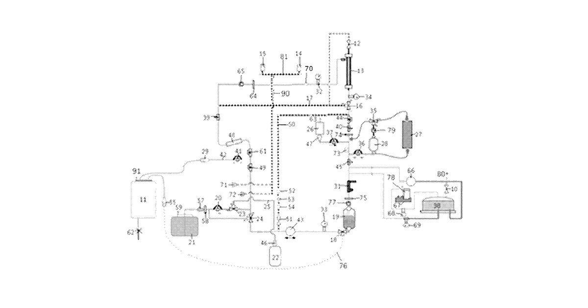 Patent drawing for Water management system for use in dialysis