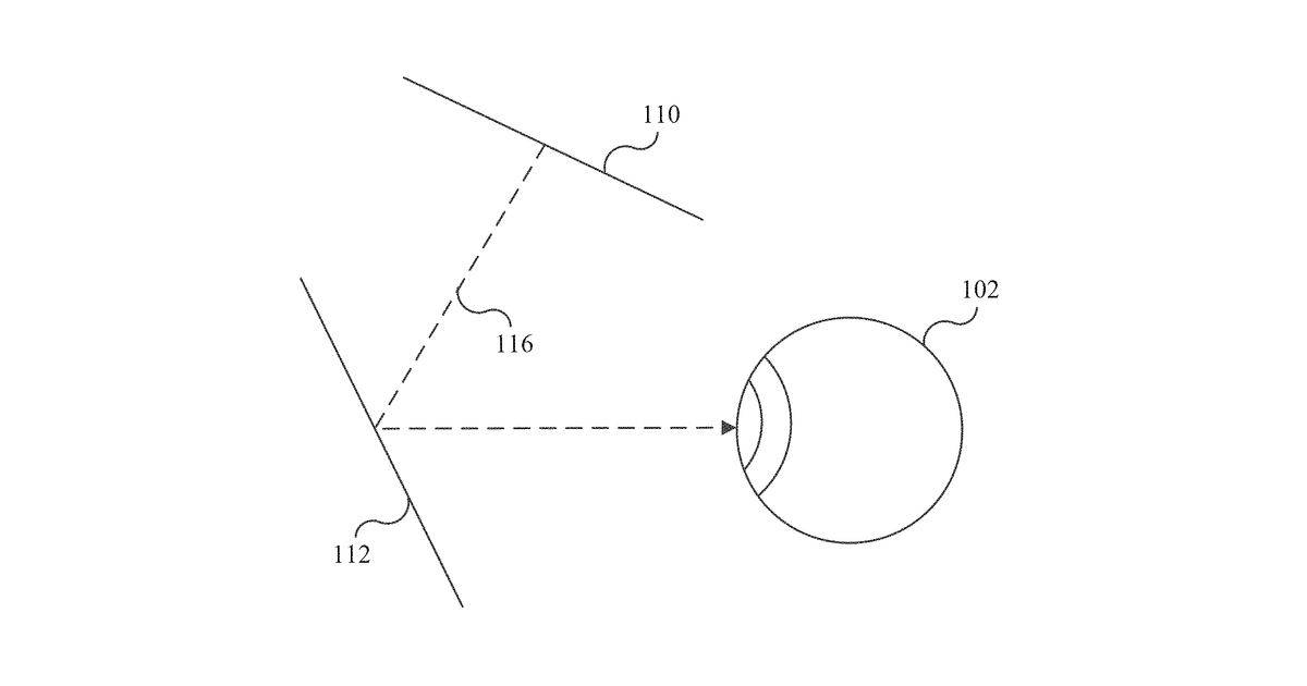 Patent drawing for Visual stabilization system for head-mounted displays