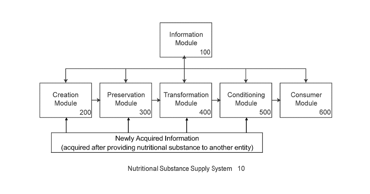 Patent drawing for Transformation system for optimization of nutritional substances at consumption