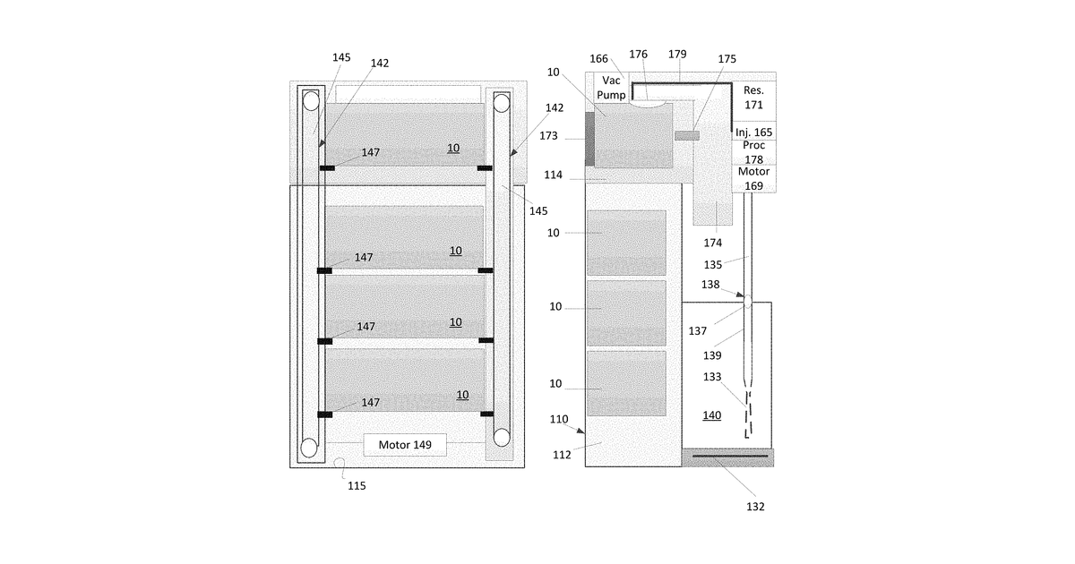 Patent drawing for Food preparation device