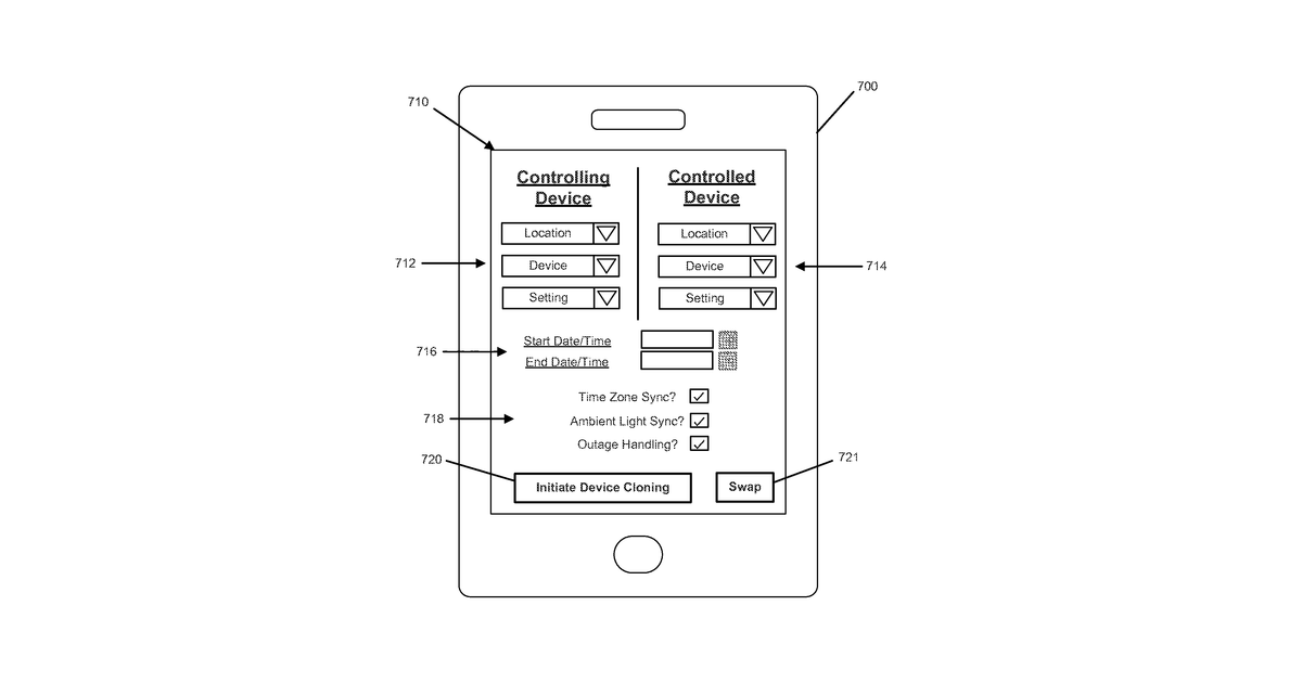 Patent drawing for Location monitor and device cloning
