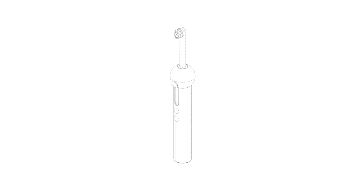 Patent drawing for Dental cleaning appliance